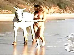 Jaw-dropping brunette Merritt Cabal rides her horse and loves it