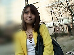 Asian girl with furry snatch Kimoko Tsuji hooks up with barely known guy