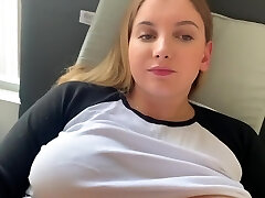 Caught my Big Titty Sister masturbating while watching porn