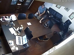 Russian Boss Fucking Secretary In The Office Spycam Voyeur