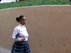 Little Black School Damsel Tracy Is Selling Ass Candy