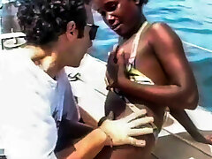 Black Swimsuit Babe Public Interracial Banging On A Boat And B