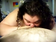SSBBW ugly shit neighbor is actually a skillful dickblower