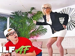 Penalized by granny! Skinny 60 you Jacy Fucks Student