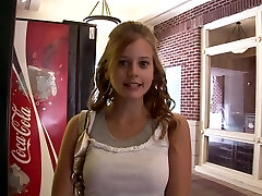 Sweetly beautiful fledgling pulls up her top and flashes her orbs