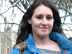 Jess West enjoys while flashing her dripping cunt in public