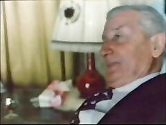 Older Dude In Suit... Jean villroy gets A Gargle Job...Wear-Tweed