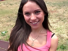 Black-haired slut gets her tight butt hole fucked for the first time