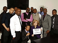 Nina Hartley Multiracial Gangbang