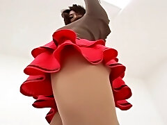Shame on Shinkosha Shiori ! spycam enjoys her satin panties: upskirt view 2