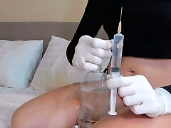 2 injections in the ass and ass fucking masturbation