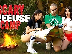 Shameless Camp Counselor Free-for-all Uses His Stubborn Campers Gal And Selena - FreeUse Fantasy