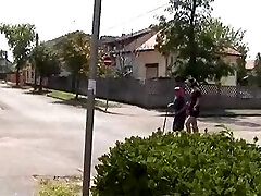 Kinky granny and fur covered teen in lez action