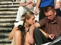 Lady On The Stairs Upskirt