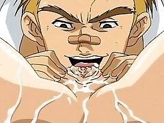 Hot hentai brown-haired enjoying deep throating and cunnilingus