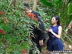 Tiny Chinese Stepdaughter Checks Out Big Daddys Cock