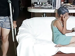 When daddy is not there I pummel my stepmother's whore and she swallows my jism