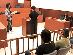 In Courtroom on the Table with trio Boner