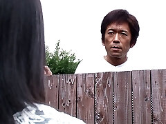 Busty babe in bondage swallows cum after providing him a blowjob