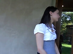 Rough hairy Milf punishes young lesbian teen - old and young