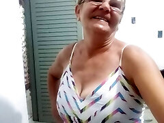Masturbating granny Olys