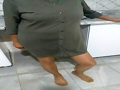 She turns her man on by dressed in pantyhose