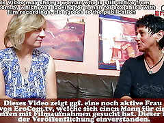 German neighboor Moms make real Housewife threeway FFM