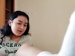 Step sista with white socks and granny panties