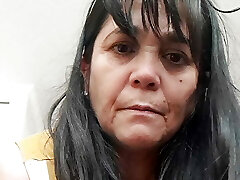 stepmother shows her desires to son on camera, she wants to fuck