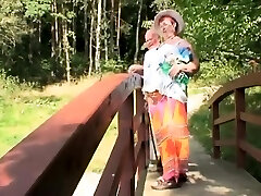 An Elderly Couple Have Romp By The Lake, A Young Slut Sees Them