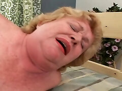 Fat granny Alice B gets her ugly pussy mercilessly drilled