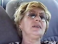 Grandma Fingered Fucked In The Van