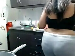 What's Cooking?..Sexy Plumper Butt in the kitchen!
