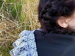 Student fucks in bushes after school