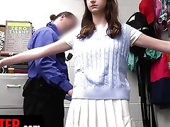 Ultra Nice Shoplifting Crime Girl Orgasms Repeatedly While Having Fuck-fest With Officer - Shoplyfter