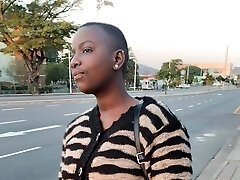 Gorgeous black female fucking her BBC paramour after she came from work