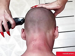 Mature cougar femdom shaving slave asmr