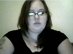 Really plump ugly as fuck and perverted amateur nerdy bitch masturbated