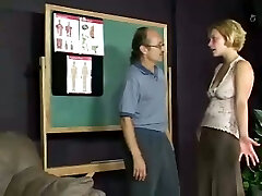 Mandy gets her ass brutally spanked by her obscene teacher