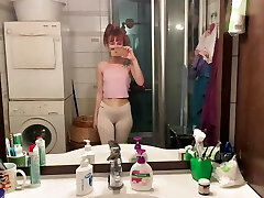 Lifestyle Femdom Part Trio Kira in Sporty Leggings - Foot Gagging, Armpits Licking, Facesitting and Much More