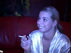 Sweet Teen Melanie first Gloryhole