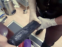 Mistress with huge strapon, totally distroyed rear entrance, fisting