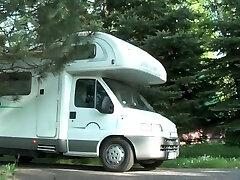 Horny torn caravan stud jizzed