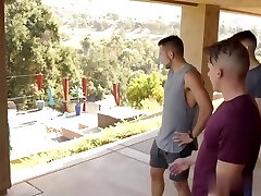 older masseur fumbles and probes big dick youngster