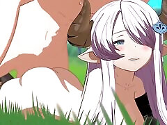 Narmaya Prone Boning In The Grass
