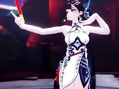 honkai li sushang. sexy tanz und allmähliches ausziehen