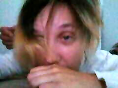 Eye rolling orgasm, she moans a lot...