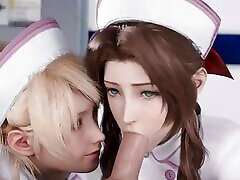 Nurse Luna And Aerith Sucking Big Dick Version 2