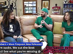 Latina Freshman Mara Luv Gets Mandatory New Student Physical By Doctor Tampa & Aria Nicole! Full Movie Only At GirlsGoneGynoCom!