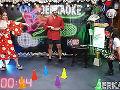 Jerkaoke- Tatted Babe Vanessa Vega Deep Throats Oliver Davis&039;s Big Sword